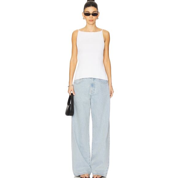 WEWOREWHAT High Neck Backless Tank Top Size XS in Gray Knit Ribbed - Picture 6 of 11